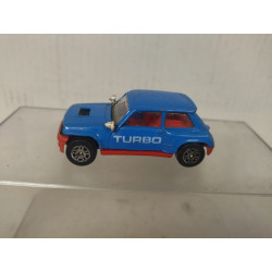 RENAULT 5 TURBO BLUE  /apx 1:64 CORGI NO BOX