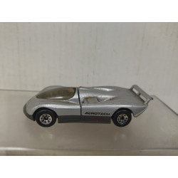 OLDSMOBILE AEROTECH SILVER MB64 1:55/apx 1:64 MATCHBOX NO BOX SUCIO/DIRTY