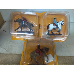 FIGURAS LOTE 2-CABALLEROS/CAVALIERS CBH (6) ROTOS/DEFECTUOSOS 1:32 Del Prado