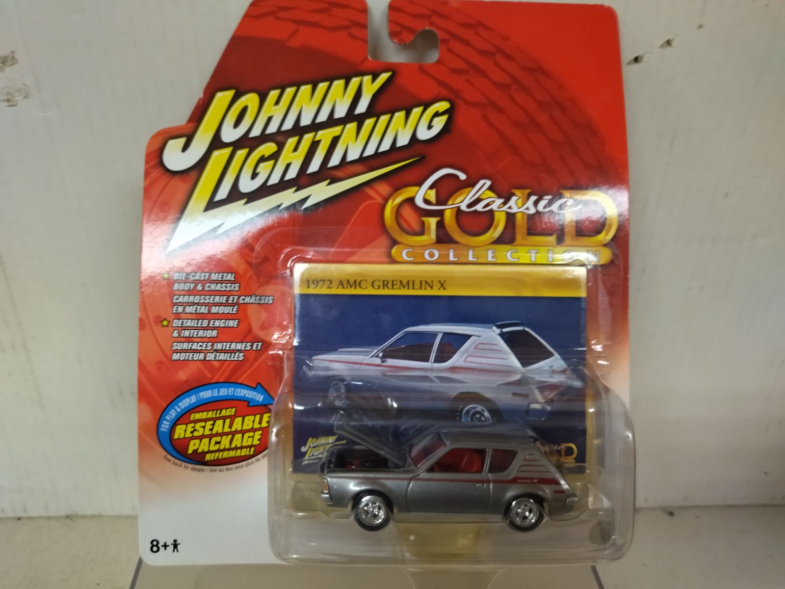 Miniature Johnny Lightning AMC Gremlin 1971 - Échelle 1:64 - Lime Métallisé