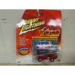 SHELBY COBRA DAYTONA COUPE 1965 n95 RED CLASSIC GOLD 1:64 JOHNNY LIGHTNING