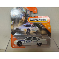 CHEVROLET CAPRICE CLASSIC POLICE NEW YORK 1:64 MATCHBOX