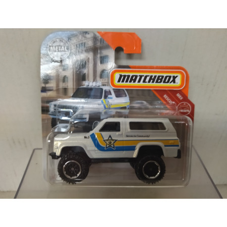 CHEVROLET BLAZER 1989 4X4 SERVICE TO COMMUNITY 1:64 MATCHBOX