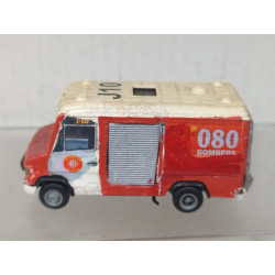 MERCEDES-BENZ 814 AD REPINTADO BOMBEROS 080 1:87 HERPA SUCIO/DIRTY