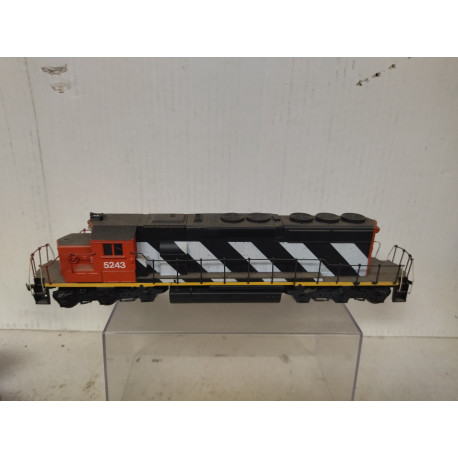 LOCOMOTORA 5243 ZEBRA NO FUNCIONA 1:87 H0 ATHEARN NO BOX/SUCIO/DESGUACE