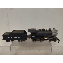 LOCOMOTORA 945 UNION PACIFIC + TENDER 1:87 H0 NO BOX/SUCIO/DESGUACE