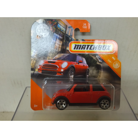 MINI COOPER 2003 RED/BLACK 1:64 MATCHBOX