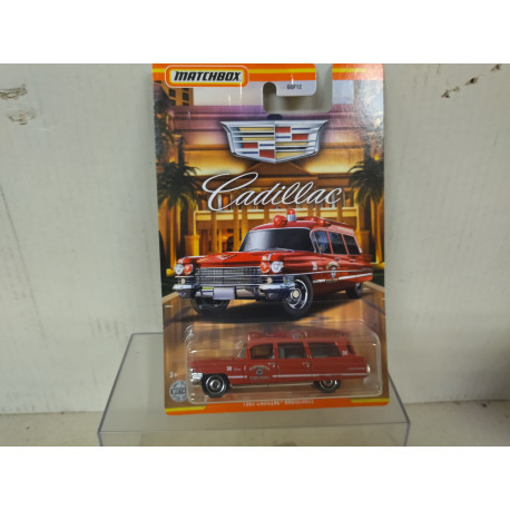 CADILLAC AMBULANCE 1963 RED SERIE CADILLAC 1:64 MATCHBOX