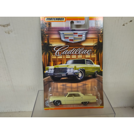 CADILLAC SEDAN DEVILLE 1969 YELLOW SERIE CADILLAC 1:64 MATCHBOX