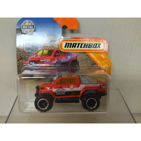SNOW THRASHER PICKUP RED 1:64 MATCHBOX