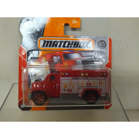 MBX AMBULANCE RED 1:64 MATCHBOX