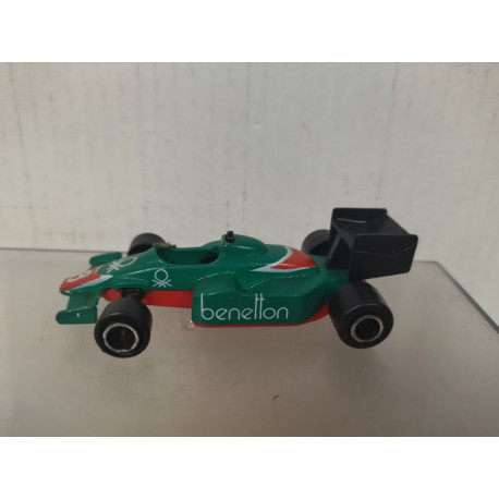 FORMULA F1 RACING CAR BENETTON 1:55/apx 1:64 MAJORETTE 238 NO BOX SUCIO/DIRTY