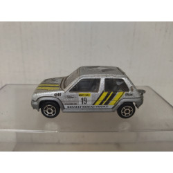RENAULT 5 GT TURBO n19 SILVER (2) 1:51 /apx 1:64 MAJORETTE 205 NO BOX