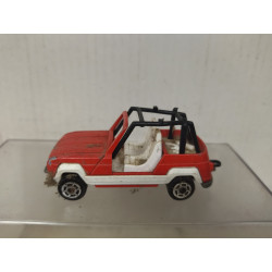 RENAULT 4 JP4 RED/WHITE 1:47/apx 1:64 MAJORETTE 252 NO BOX SUCIO/DIRTY