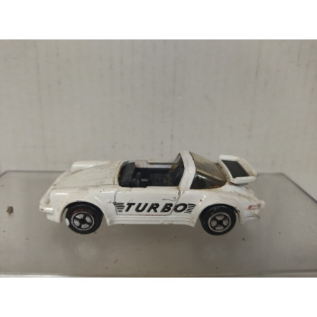 PORSCHE 911 SC TARGA TURBO WHITE apx 1:64 CORGI NO BOX SUCIO/DIRTY