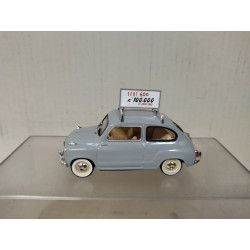 SEAT 600 1962 2-SERIE UNIDAD 100.000 1:43 SALVAT SOLIDO NO BOX