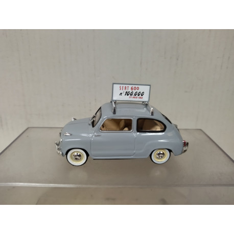 SEAT 600 1962 2-SERIE UNIDAD 100.000 1:43 SALVAT SOLIDO NO BOX