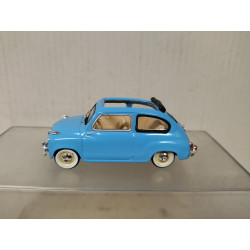 SEAT 600 1960 2-SERIE DESCAPOTABLE AZUL CLARO 1:43 SALVAT SOLIDO NO BOX