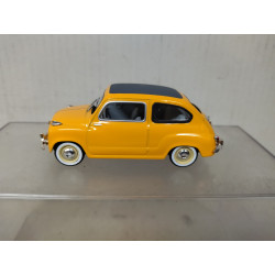 SEAT 600 D 1969 2-SERIE DESCAPOTABLE SALMON 1:43 SALVAT SOLIDO NO BOX