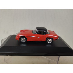 FSC/FSO SYRENA 1961 SPORT RED/BLACK 1:43 DeAGOSTINI IXO BOX NO ORIGINAL