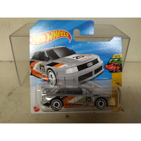 AUDI 90 QUATTRO GREY/ORANGE 2/10 PEAK PURSUIT 1:64 HOT WHEELS
