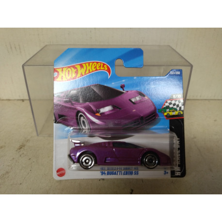 BUGATTI EB110 SS 1994 PURPLE 9/10 RACE DAY 1:64 HOT WHEELS