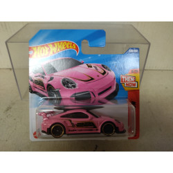 PORSCHE 911 GT3 RS PINK 8/10 THEN AND NOW 1:64 HOT WHEELS