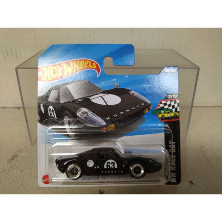 PORSCHE 904 CARRERA GTS BLACK n63 3/10 RACE DAY 1:64 HOT WHEELS