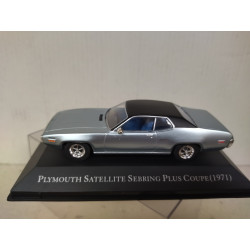 PLYMOUTH SATELLITE SEBRING PLUS 1971 COUPE SILVER AMERICAN CARS 1:43 ALTAYA IXO