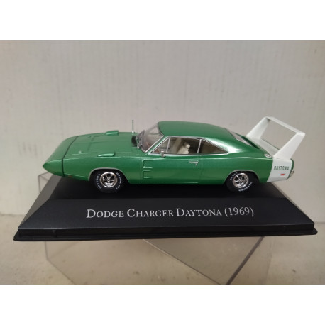 DODGE CHARGER DAYTONA 1969 GREEN AMERICAN CARS 1:43 ALTAYA IXO