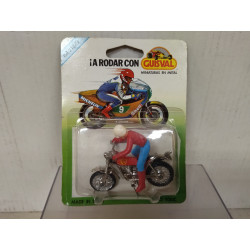 MONTESA + PILOTO MOTO/BIKE apx 1:64 GUISVAL BOX