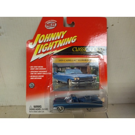 CADILLAC ELDORADO 1959 BLUE CLASSIC GOLD 1:64 JOHNNY LIGHTNING