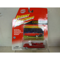 CADILLAC ELDORADO 1959 CONVERTIBLE RED CLASSIC GOLD 1:64 JOHNNY LIGHTNING