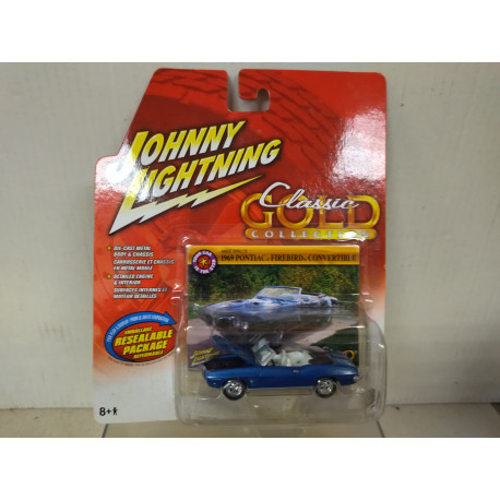 PONTIAC FIREBIRD 1969 CONVERTIBLE CLASSIC GOLD 1:64 JOHNNY LIGHTNING