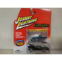 PONTIAC GRAND PRIX 1972 BLACK/WHITE CLASSIC GOLD 1:64 JOHNNY LIGHTNING