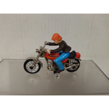 KAWASAKI + PILOTO MOTO/BIKE apx 1:64 GUISVAL
