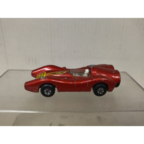 TURBO FURY DARK RED MB69 ROLA-MATICS SUPERFAST 1:63/apx 1:64 MATCHBOX NO BOX