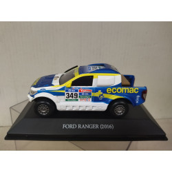 FORD RANGER 2016 RALLY RAID PARIS-DAKAR n349 D.M.VALDES 1:43 LUPA IXO HARD BOX