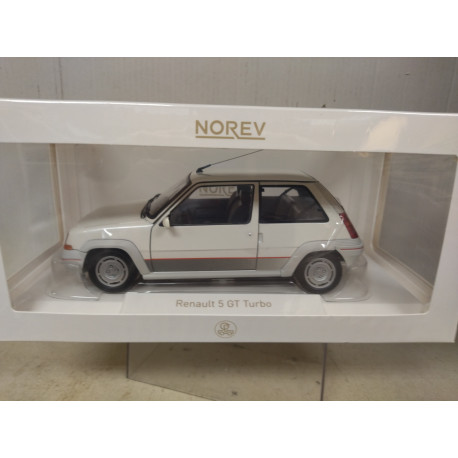 RENAULT 5 1985 GT TURBO PHASE I PEARL WHITE 1:18 NOREV 185200 NV