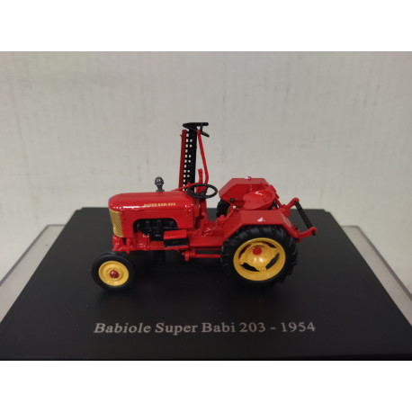 BABIOLE SUPER BABI 203 1954 RED TRACTOR/FARMER 1:43 UH HACHETTE