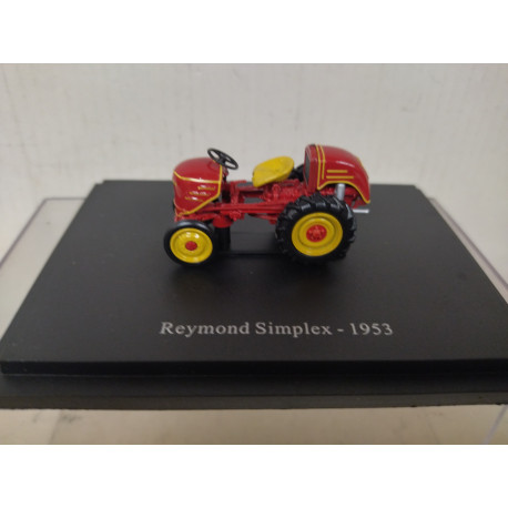 REYMOND SIMPLEX 1953 RED TRACTOR/FARMER 1:43 UH HACHETTE