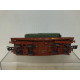 VAGON PLATAFORMA PLANO + M992 1:87 H0 ROCO NO BOX/SUCIO