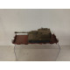 VAGON PLATAFORMA PLANO + HOWITZER 1:87 H0 ROCO NO BOX/SUCIO
