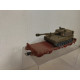 VAGON PLATAFORMA PLANO + HOWITZER 1:87 H0 ROCO NO BOX/SUCIO