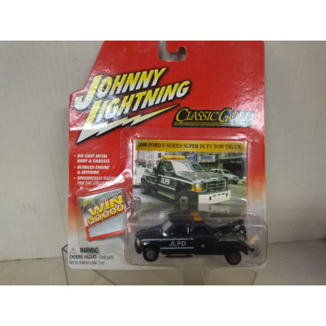 FORD F-SERIES 2000 SUPER DUTY TOW TRUCK CLASSIC GOLD 1:64 JOHNNY LIGHTNING