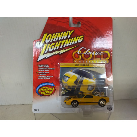 FORD GT 2005 YELLOW CLASSIC GOLD 1:64 JOHNNY LIGHTNING