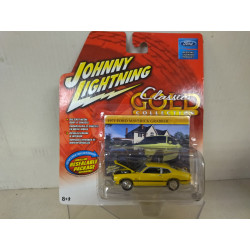 FORD MAVERICK GRABBER 1971 YELLOW CLASSIC GOLD 1:64 JOHNNY LIGHTNING
