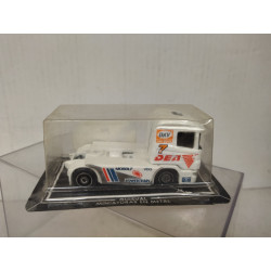 SCANIA 144 530 RACING TRUCK n7 WHITE apx 1:64 GUISVAL BOX