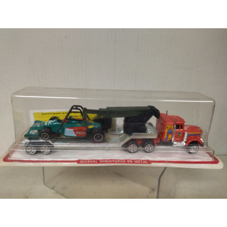 AMERICAN TRUCK/CAMION TRANSPORTE DE FORMULA F1 BENETTON apx 1:64 GUISVAL