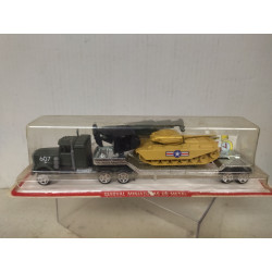 AMERICAN TRUCK/CAMION TRANSPORTE MILITAR + TANQUE apx 1:64 GUISVAL